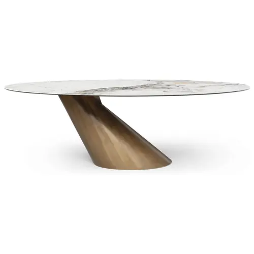 Обеденный стол с керамической столешницей белый DT9375FCI | ESF-DT9375FCIwhite