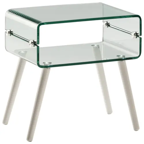 Журнальный столик стеклянный прозрачный 57 см Glass II от Schuller_4