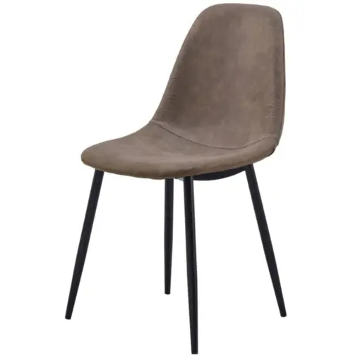 Кухонный стул с черными ножками коричневый ESF DC-350 | ESF-DC-350-Camel-COWBOY-809-B