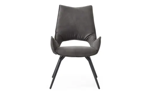 Обеденный стул мягкий серый ESF DC1241 | ESF-DC1241grey/black_4