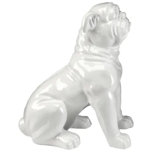 Скульптура напольная белая Bulldog
