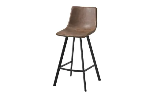 Полубарный стул со спинкой коричневый CQ-8307A-6 | ESF-ПБАРCQ-8307A-6 BROWN2075