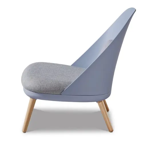 Кресло мягкое с деревянными ножками голубое ESF | ESF-RX-12W-Blue-A652-14_1