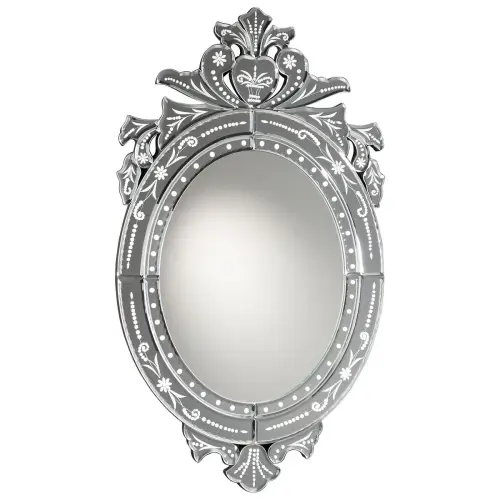 Зеркало венецианское 40х70 см серебро Midas от Schuller_4