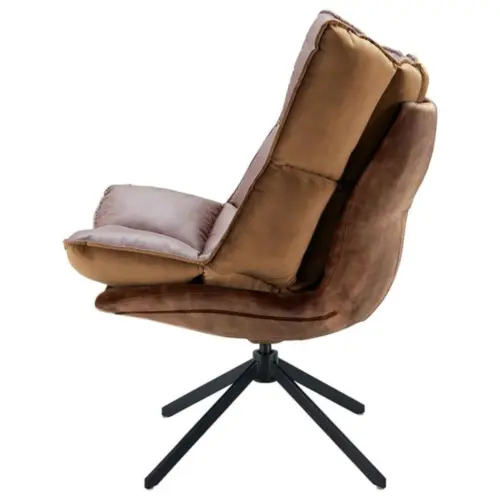 Кресло мягкое вращающееся коричневое DC-1565F | ESF-1565FHE510-21B_2