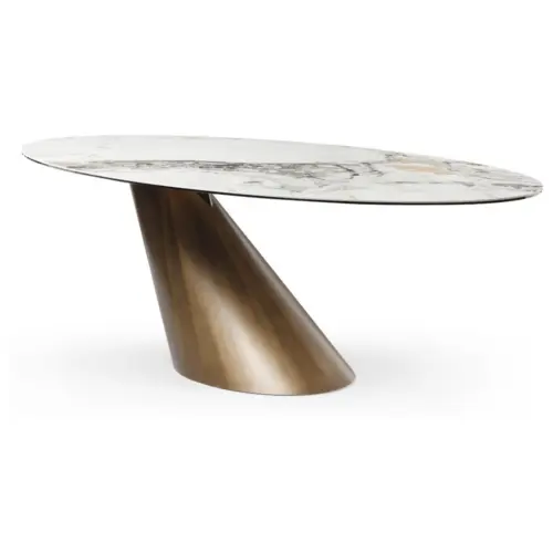 Обеденный стол с керамической столешницей белый DT9375FCI | ESF-DT9375FCIwhite_1