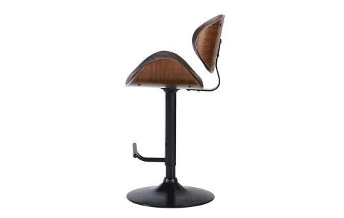 Барный стул мягкий коричневый JY1076 | ESF-JY1076 brown/black_2