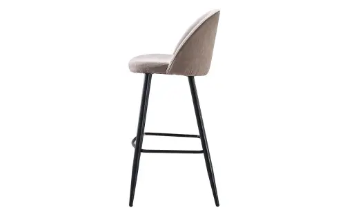 Барный мягкий стул бежевый, черный 373B | ESF-DC373B beige/black3052-10_1