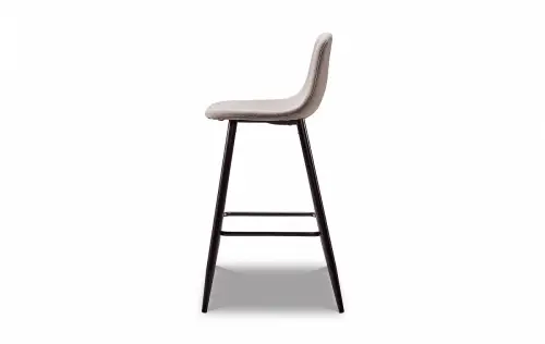 Барный стул мягкий на черных ножках бежевый ESF 350B | ESF-DC350B beige/black3052-11_1