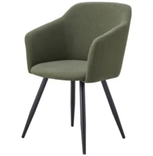 Мягкий стул с подлокотниками зеленый ESF | ESF-DC-1727-2-Green-PK598B-7