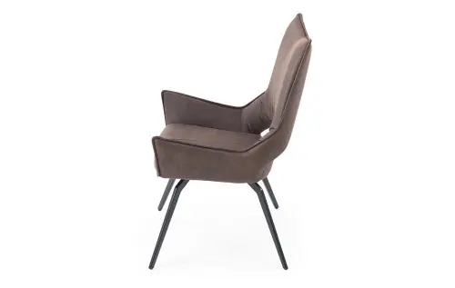 Обеденный стул мягкий коричневый ESF DC1241 | ESF-DC1241brown/black_4