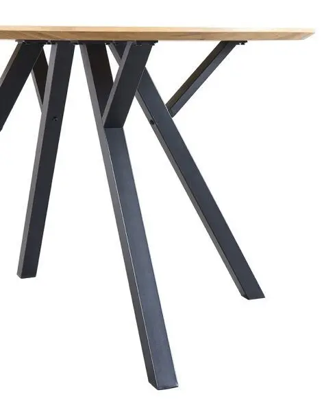Обеденный стол круглый коричневый 120 см DT-938 | ESF-DT-938 d120_2