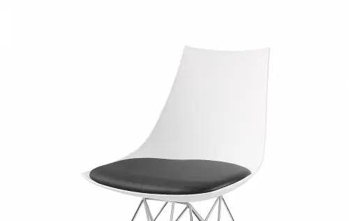 Кухонный стул пластиковый белый ESF PM062G | ESF-PM062G white/black_2