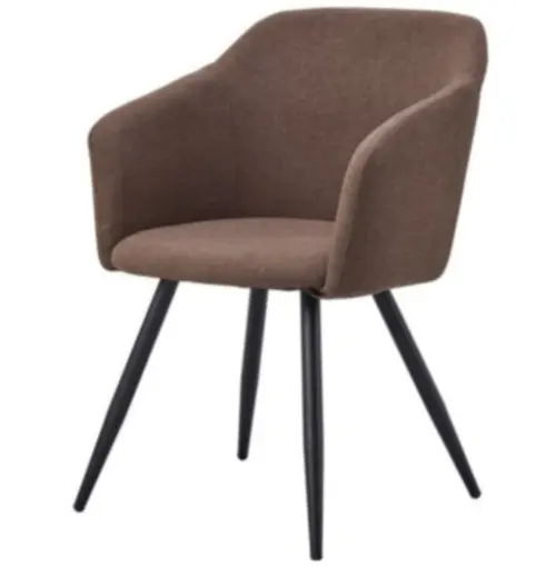Мягкий стул с подлокотниками коричневый ESF | ESF-DC-1727-2-Brown-PK598B-18