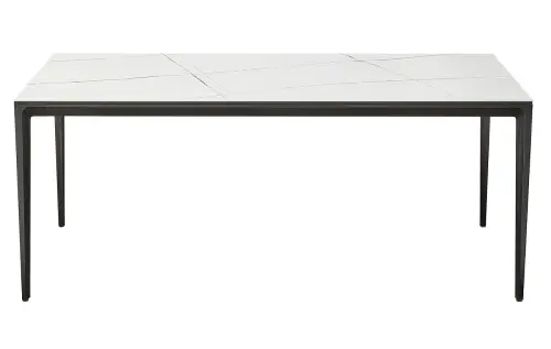Стол обеденный белый керамика DT-2010 | ESF-DT2010-180WceramicMR35_1