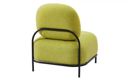 Кресло мягкое на металлических ножках желтое Claudio Bellini | ESF-06-01 A652-21_2