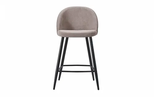 Полубарный стул мягкий бежевый ESF 373B-2 | ESF-ПБАР373B beige/black_2