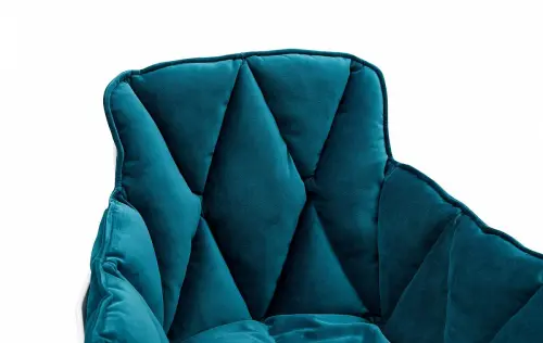 Кресло с мягкими подлокотниками бирюзовое Marin blue fabric | 1571D7033-29_4