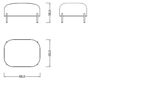 Пуф мягкий на металлических ножках серый Sofa от Claudio Bellini Design | ESF-06-T HE512-11_3